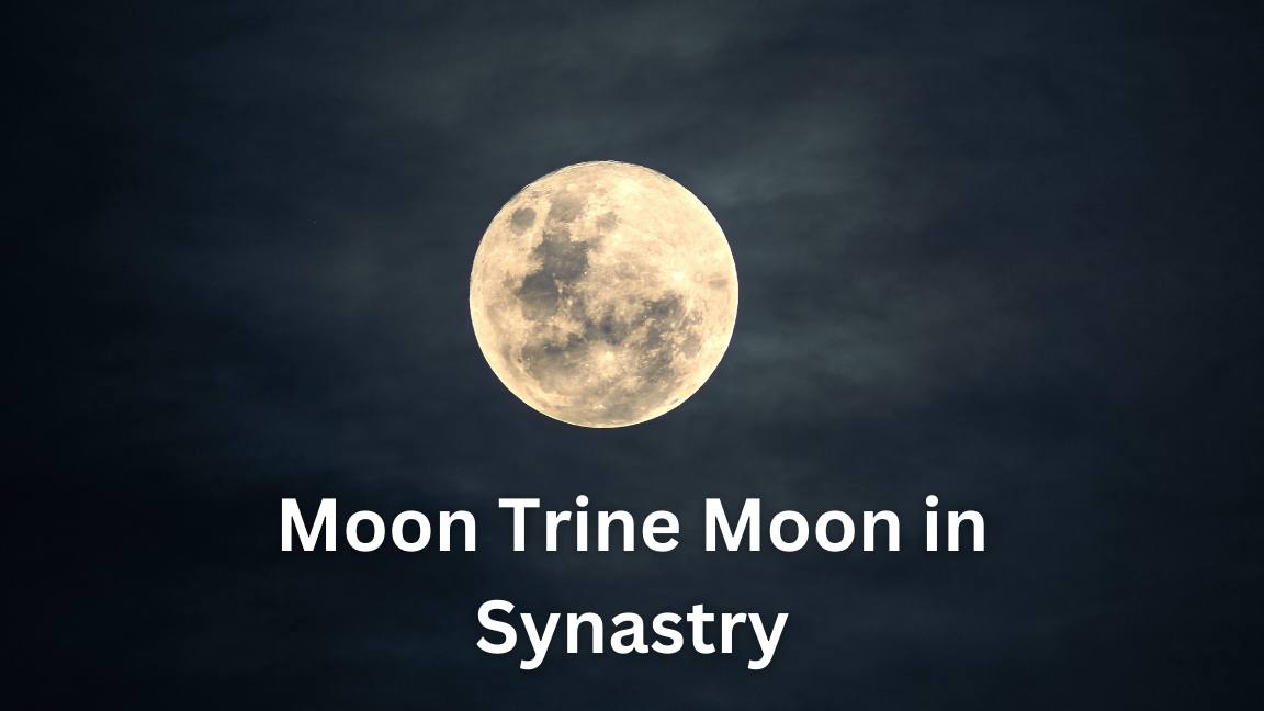 Significado del gráfico de sinastría de la luna en trígono y la luna