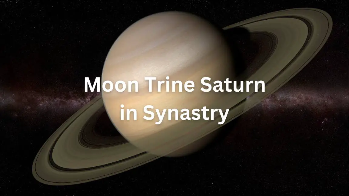 Luna Trígono Saturno Sinastría Gráfico Significado